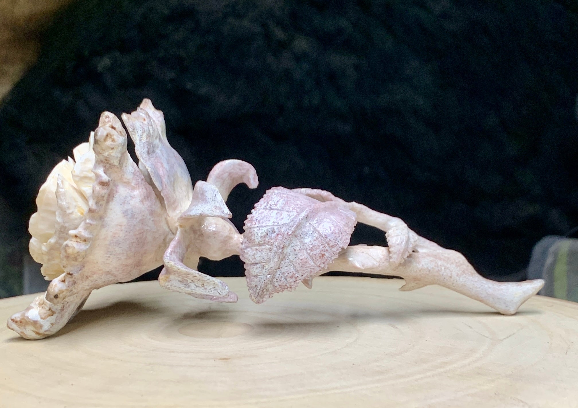 Hand carved Antler Rose